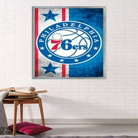 Филаделфия 76ерс-плакат с лого, 22.375 34