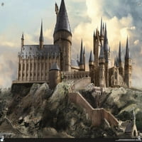 Магьосническият Свят: Хари Потър-Хогуортс на изгрев стена плакат с натискане щифтове, 14.725 22.375