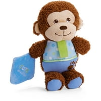 Държач за биберон на новородено бебе маймуна и играчка за гушкане