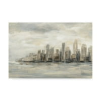 Платно изкуство 'Манхатън ниски облаци' от Силвия Василева