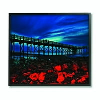 Ступел Индъстрис Кей червени скали плаж океан пейзаж живопис рамка стена изкуство от Джоузеф Елиът
