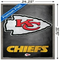 Канзас Сити Чийфс - Плакат За Стена С Лого, 22.375 34