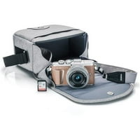 Олимп Пен е-пл безогледален микро четири трети цифров фотоапарат с обектив