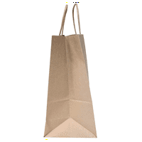 10 х5 Х13 - - естествени кафяви Крафт хартиени торби, пазарски, Механдизни, парти, подаръчни чанти