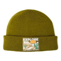 Национален парк Гранд Каньон плетена плетена шапка с тъкани кръпка