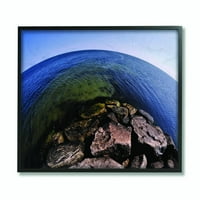 Ступел Индъстрис рибно око океан море пейзаж снимка рамка стена изкуство от Джоузеф Елиът