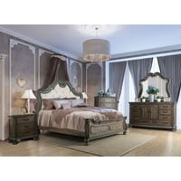 Мебели от Америка Клиа легло, кралица, естествен тон и бежово