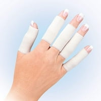 Компресия еластичен пръст Ръкав облекчаване на болката-Бяло