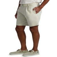 Мъжки плисирани шорти от кепър, размери 28-52
