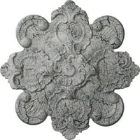 Екена Мелворк 1 8 од 1 4 П Катерин таван медальон, ръчно рисуван ултра чисто бял пращене