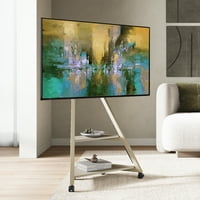 Подвижна ъглова стойка за телевизор минималистична подова стойка модерен развлекателен център за телевизори