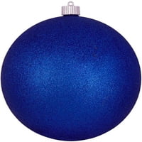 Коледа от Кребс големи коледни орнаменти син блясък 8