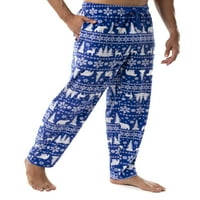 Джордж мъжки и големи мъжки копринен Полар сън пижама панталон, размери с-5ХЛ