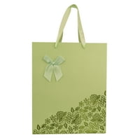 Премиум многократна елегантна цветна хартиена подаръчна чанта с шикозна панделка и дръжки от сатенена панделка