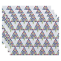 Просто Дейзи 18 14 триъгълник дървета геометрични печатни Плакати, набор от 4