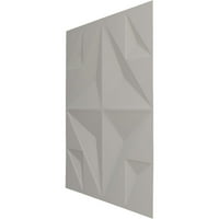 Екена мелница 5 8 в 5 8 х Кристал Ендуравал декоративен 3д стенен панел, текстуриран металик сребрист