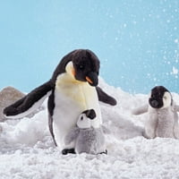 Живата природа 11 плюшен пингвин с пиле плюшено животно