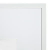 Дизайнерска галерия дървена рамка за снимки за Персонализируем стенен дисплей, бял сплъстен до 8х10, от 2