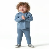 Модерни моменти от Гербер бебе и малко дете момче или момиче пол неутрален пуловер плетена качулка и панталон, 2-парче