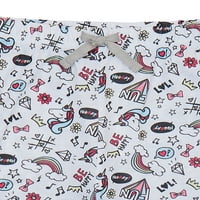 Уютни конфитюри Момичета 2-парче потник с панталони пижама сън комплект, размери 4-16