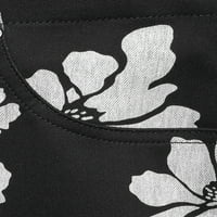 Тера & небе жените Плюс размер приплъзване на флорални Капри гамаши