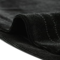 Уникални сделки Дамски кадифе вратовръзка талия широк крак разтеглив панталони панталони с джоб