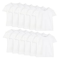 Плодове от тъкачния стан Мъжки тениски с къс ръкав бял екипаж, 6 + бонус пакет