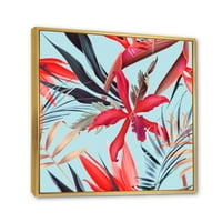 Дизайнарт' винтидж тропически цветя Ив ' традиционна рамка платно за стена арт принт